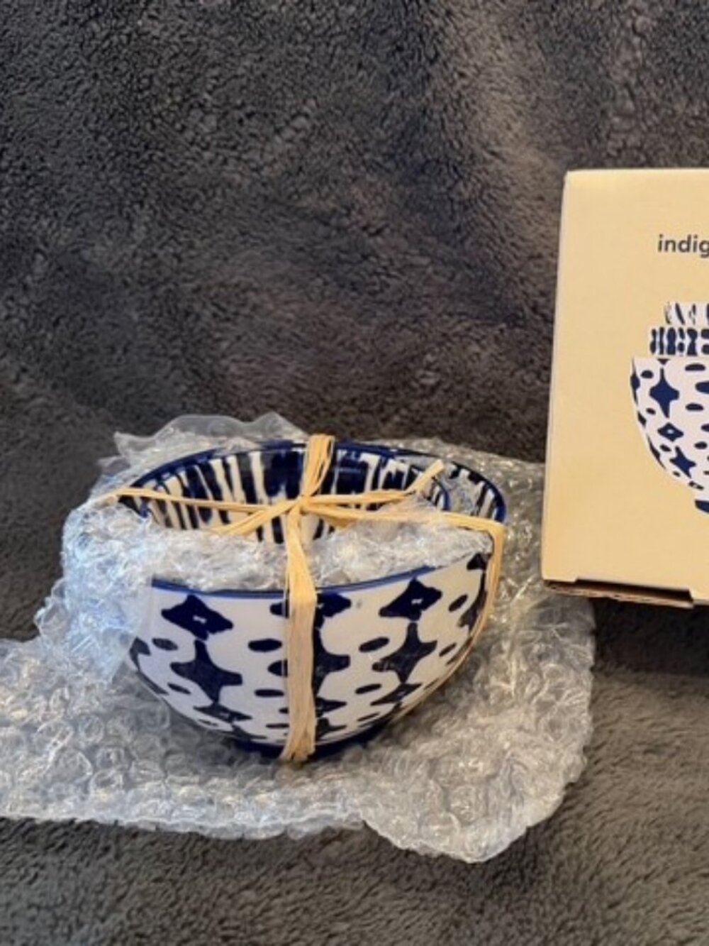West Elm Indigo tie-dye bowls